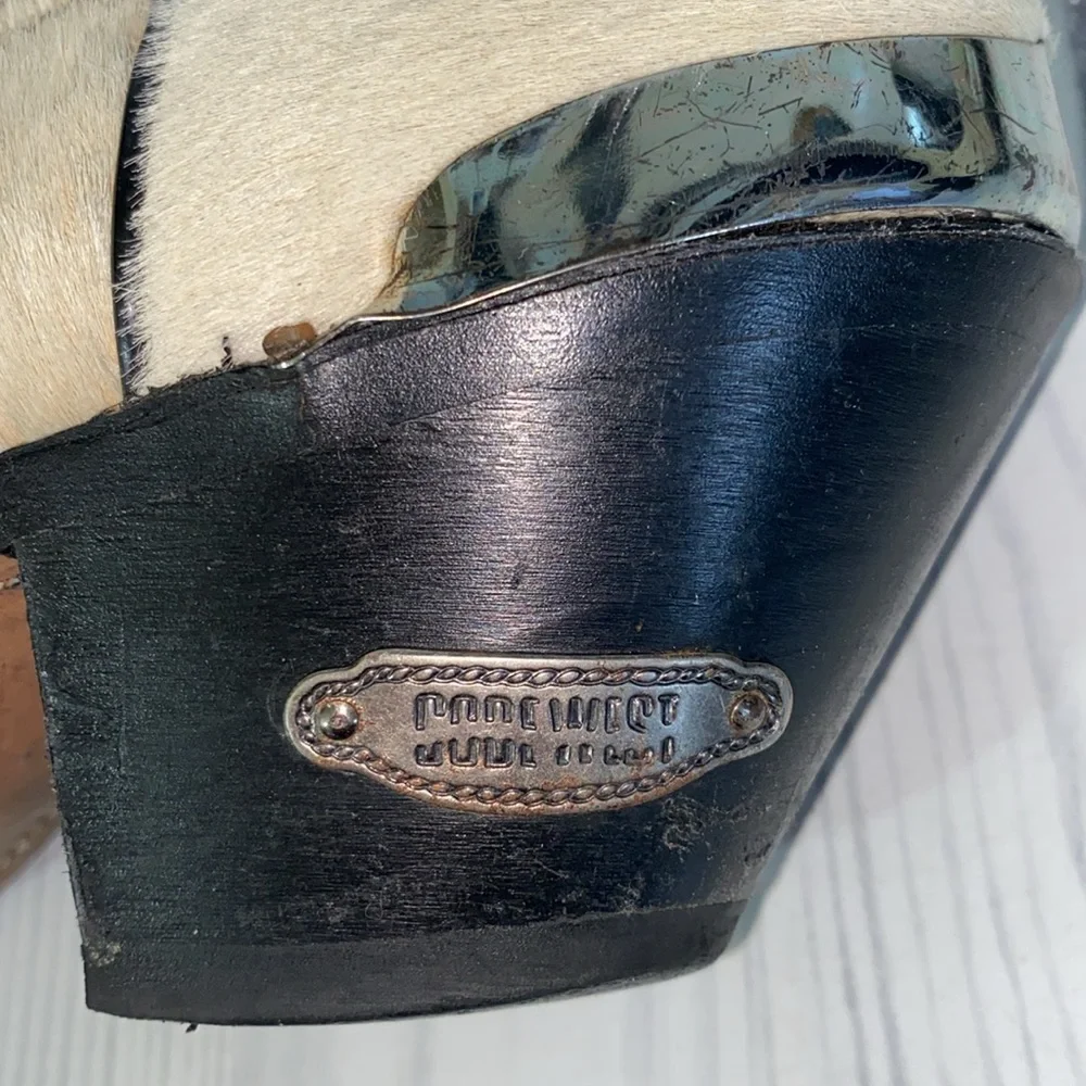 Vintage Code West Cowhide print Boots - Picture 5 of 7